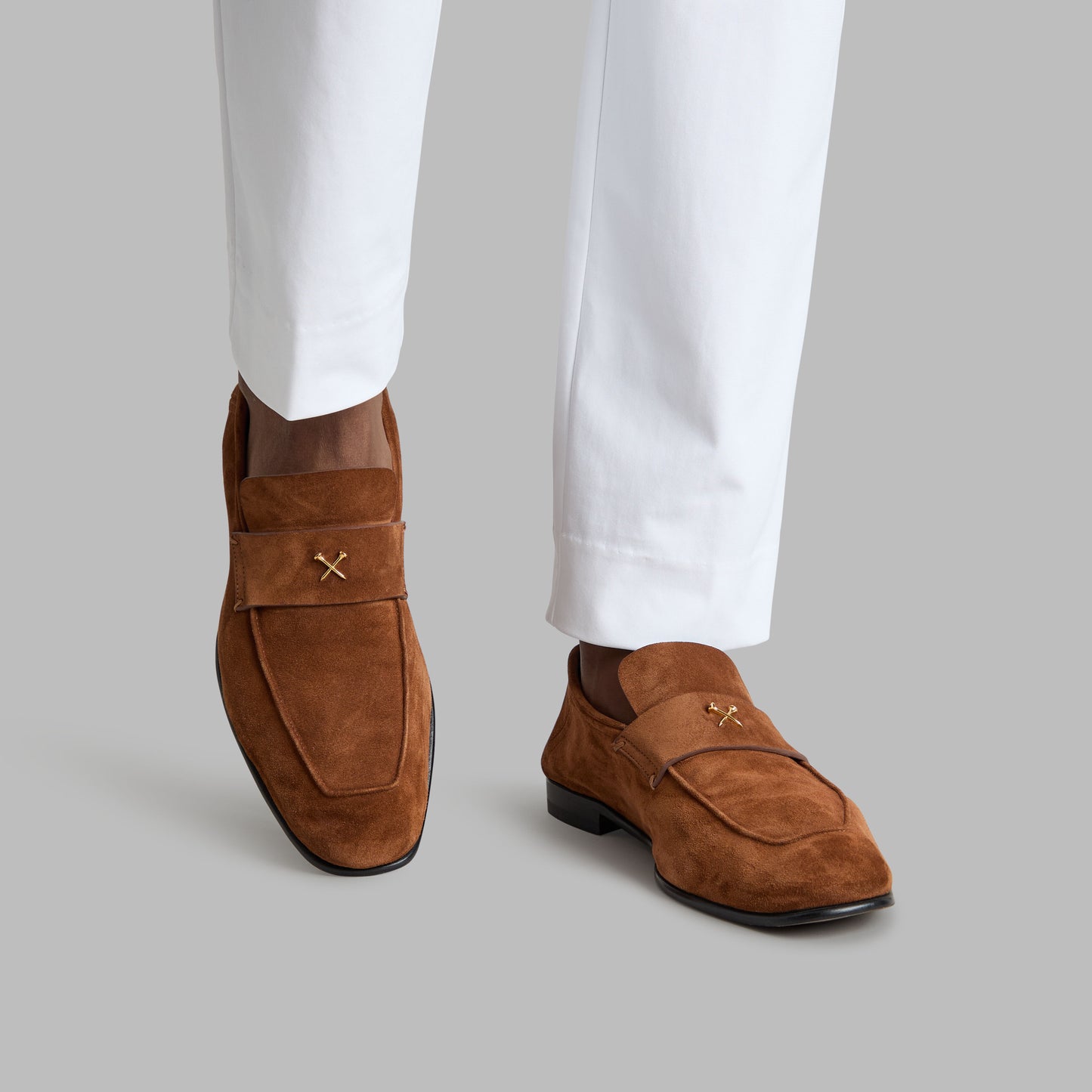 G/FORE METAL TEES SUEDE FLEX LOAFER