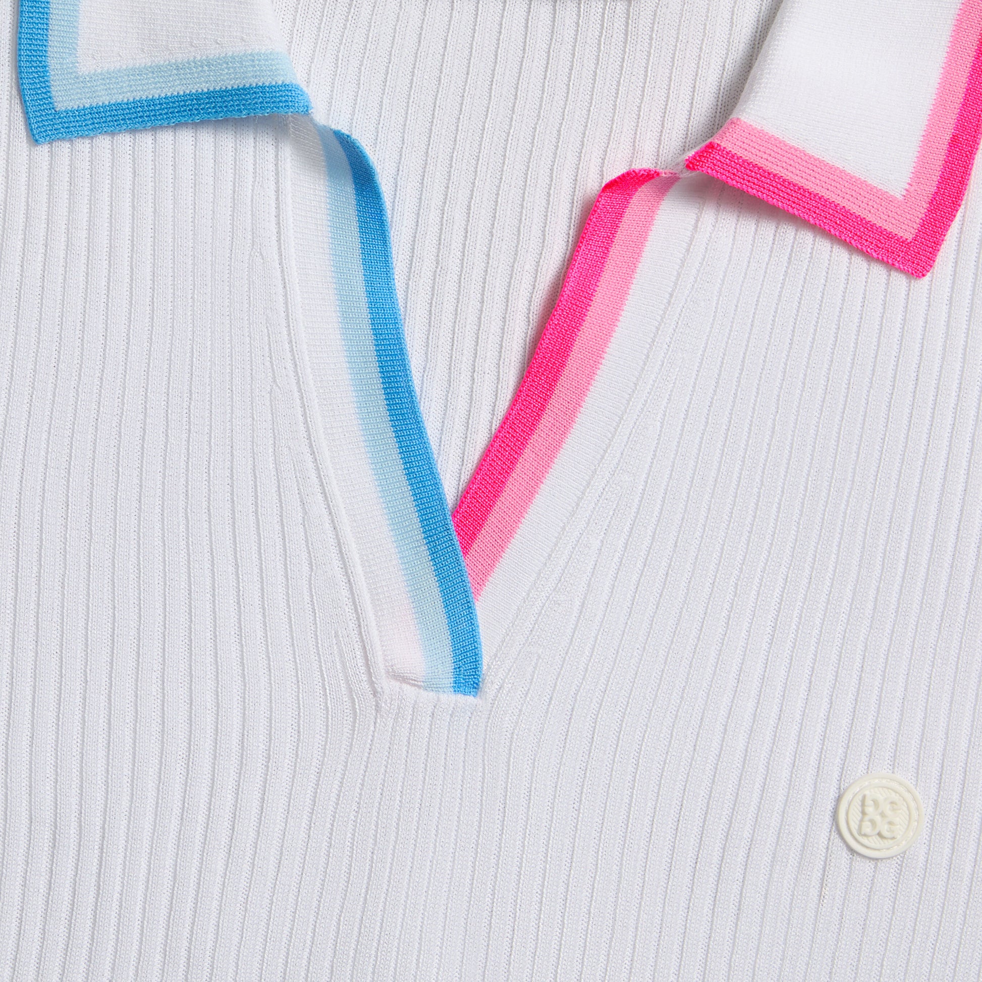 G/FORE JOHNNY COLLAR COTTON BLEND RIB POLO