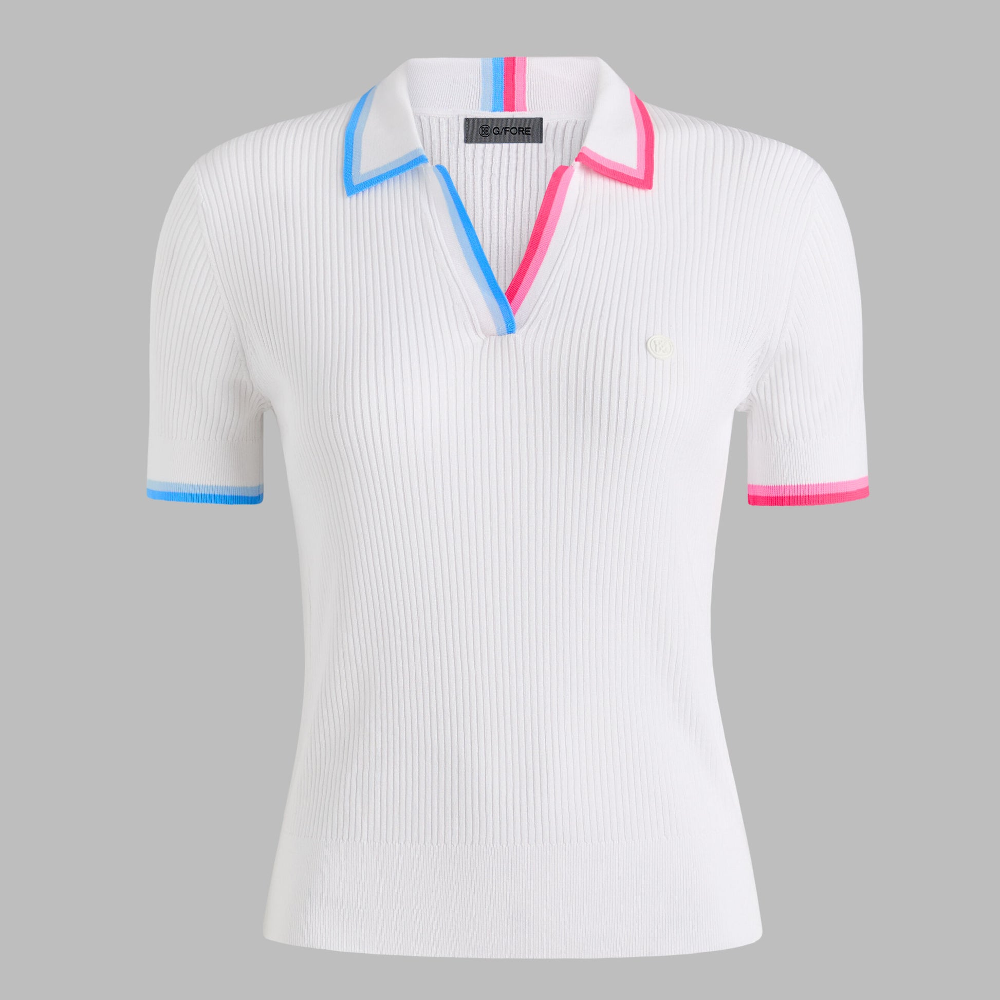 G/FORE JOHNNY COLLAR COTTON BLEND RIB POLO