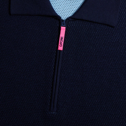 G/FORE 1/4 ZIP SHORT SLEEVE SWEATER POLO