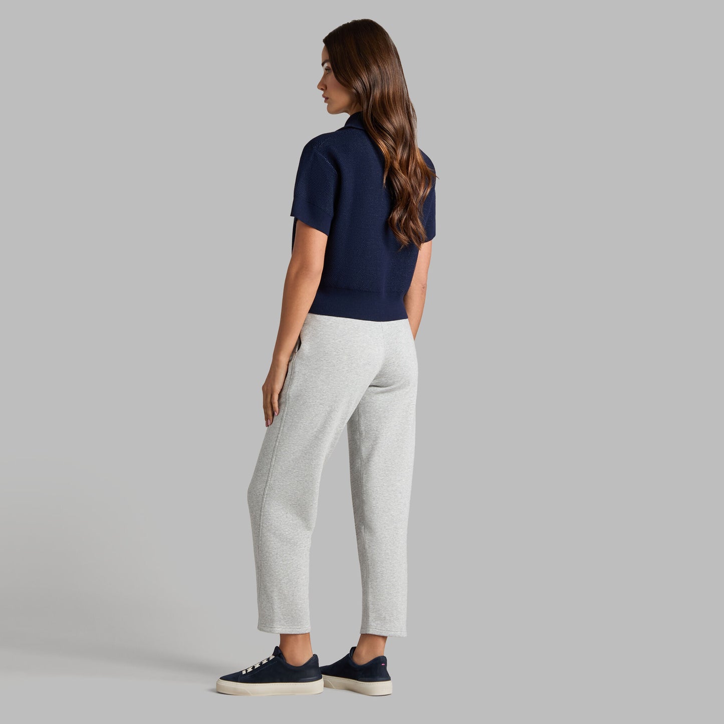 G/FORE 1/4 ZIP SHORT SLEEVE SWEATER POLO