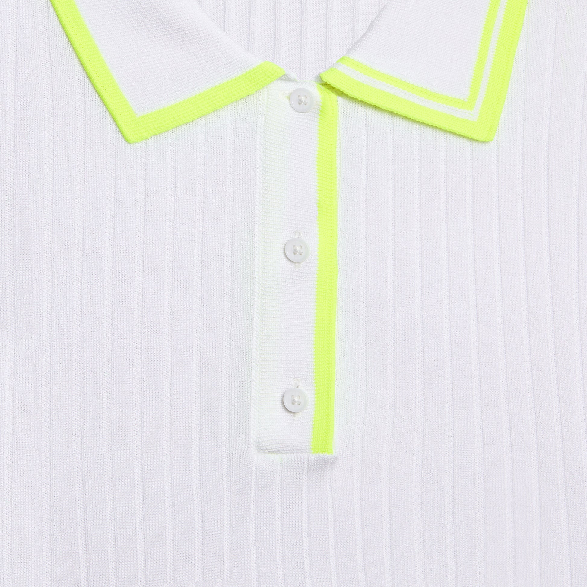G/FORE RIBBED KNIT LONG SLEEVE POLO SWEATER