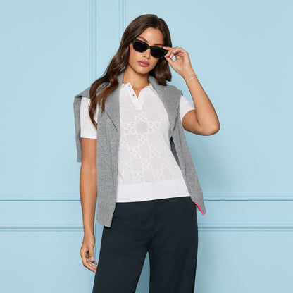 G/FORE POINTELLE G SWEATER POLO