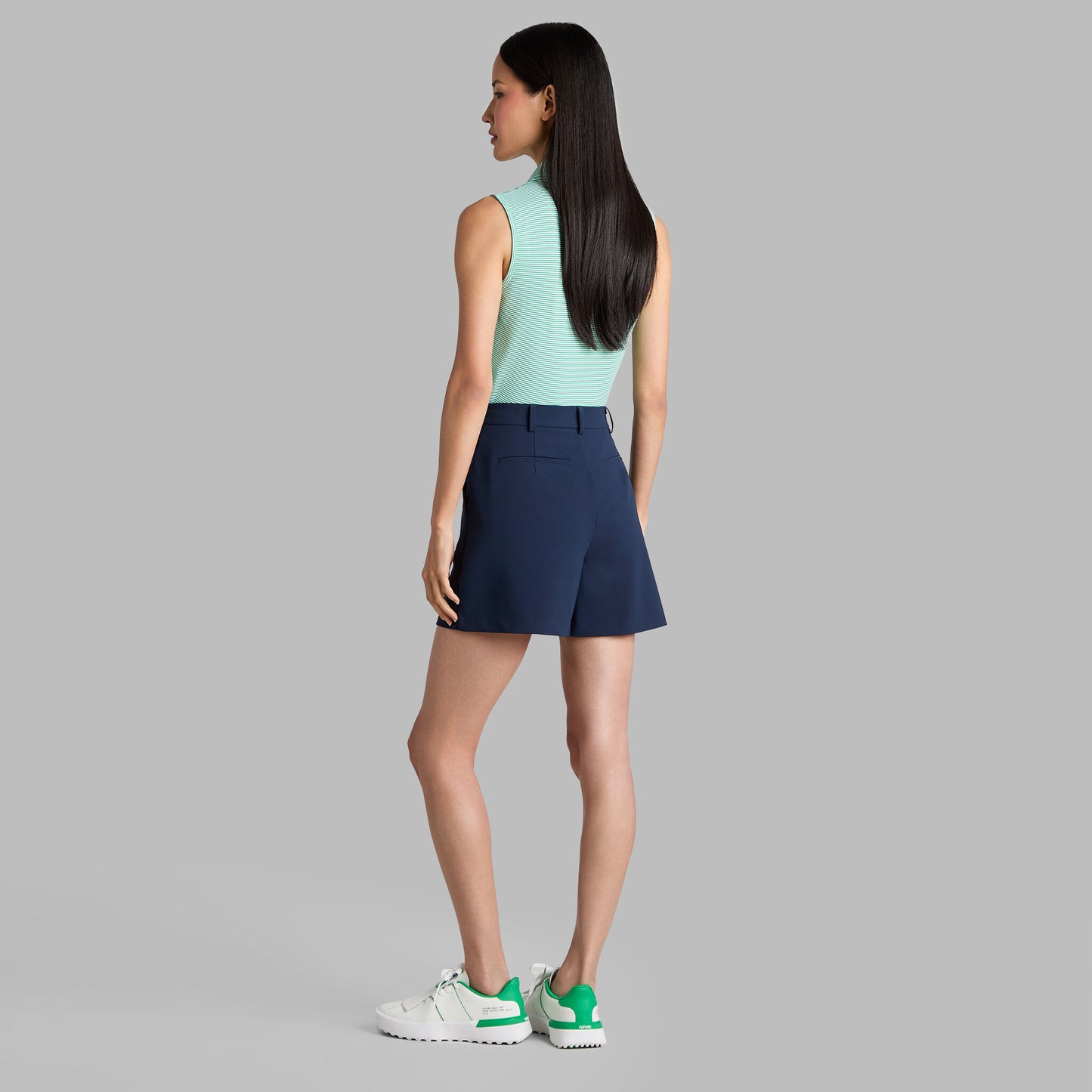 G/FORE CHEVRON STRIPE TECH PIQUÉ SLEEVELESS POLO