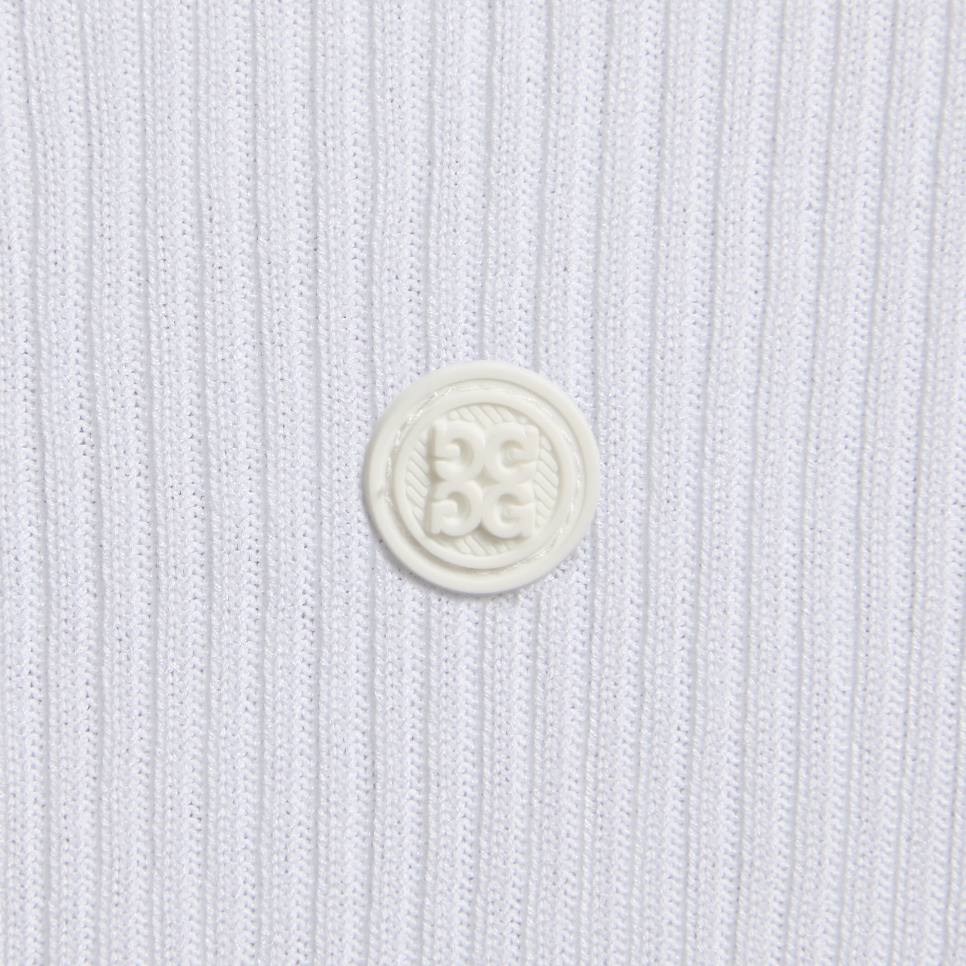 G/FORE COTTON BLEND RIB KNIT FITTED TOP