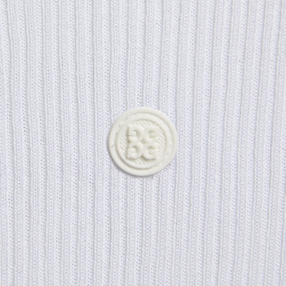 G/FORE COTTON BLEND RIB KNIT FITTED TOP