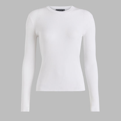 G/FORE COTTON BLEND RIB KNIT FITTED TOP