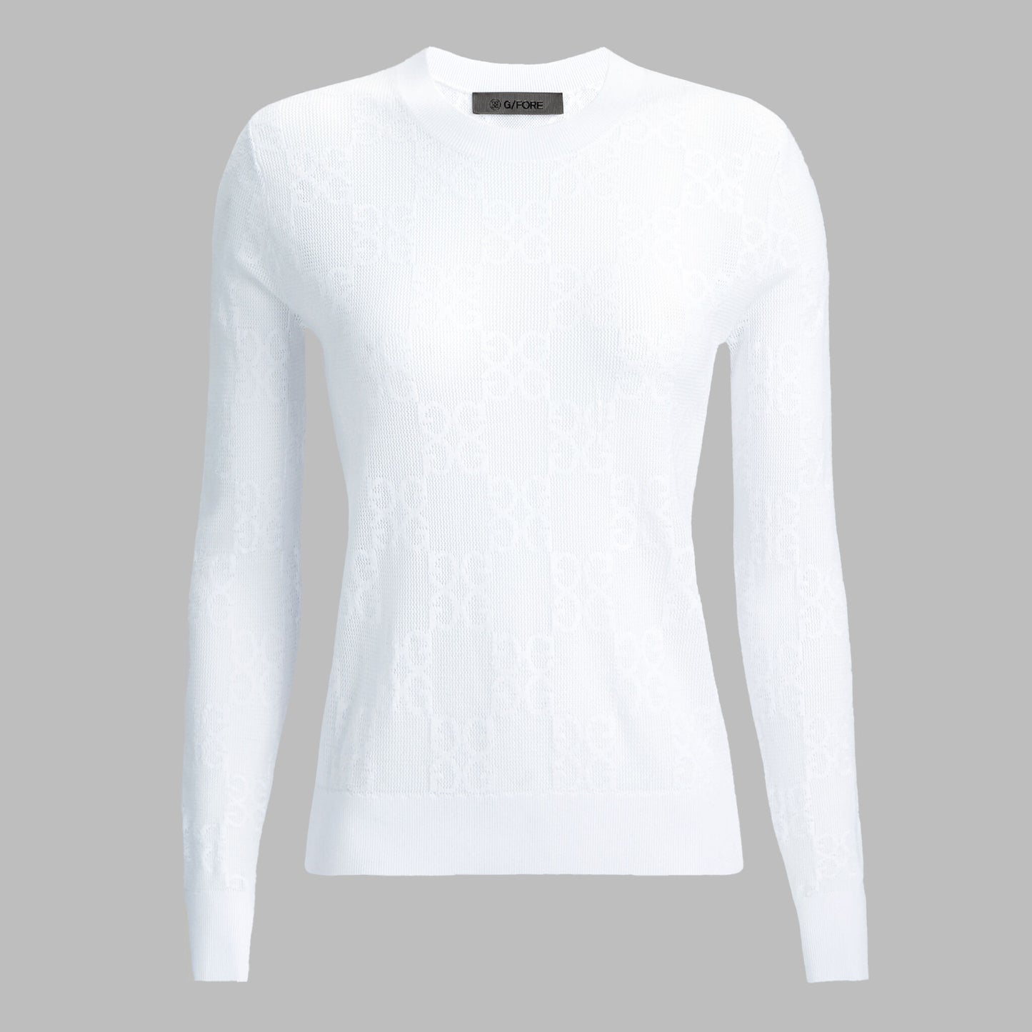 G/FORE POINTELLE G CREWNECK SWEATER