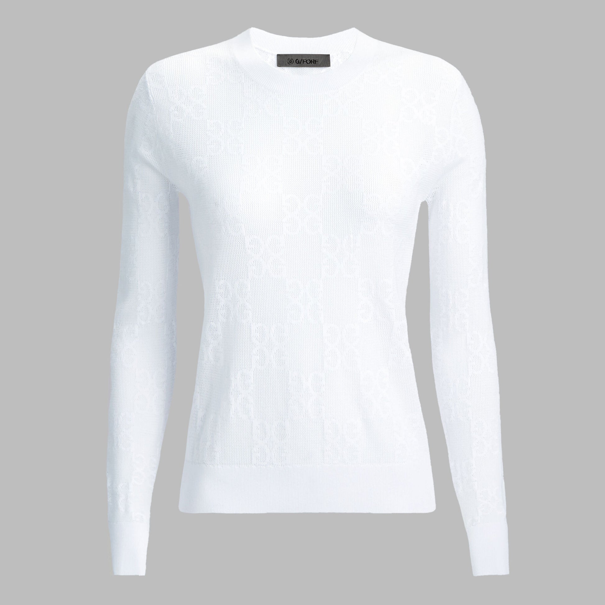 G/FORE POINTELLE G CREWNECK SWEATER