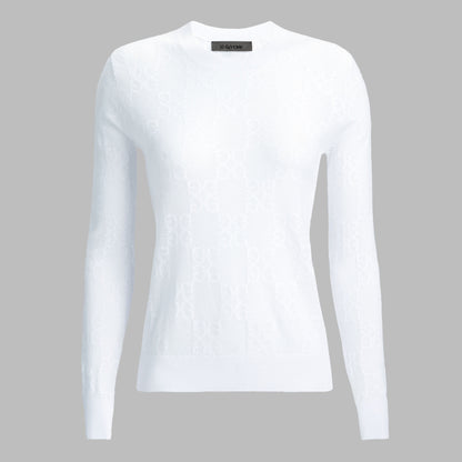 G/FORE POINTELLE G CREWNECK SWEATER
