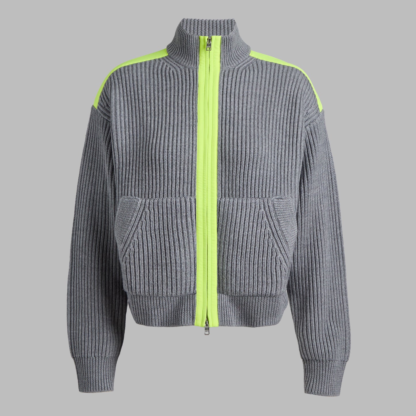 G/FORE FUNNEL NECK MERINO WOOL SWEATER JACKET