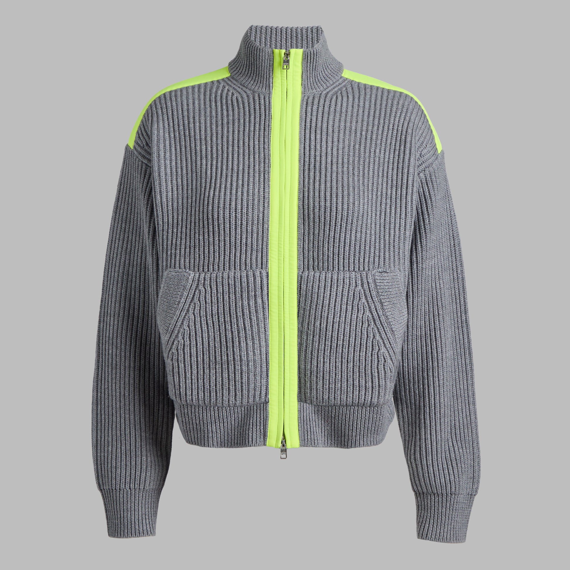 G/FORE FUNNEL NECK MERINO WOOL SWEATER JACKET