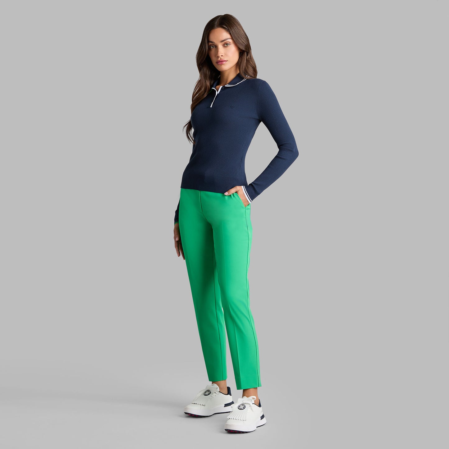 G/FORE STRETCH PERFORMANCE TWILL STRAIGHT LEG TROUSER