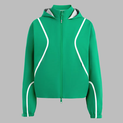 G/FORE PANELED WATER REPELLENT HOODED JACKET