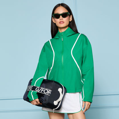 G/FORE PANELED WATER REPELLENT HOODED JACKET