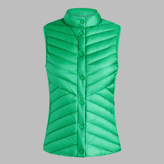 G/FORE V-DOWN QUILTED STRETCH TECH INTERLOCK VEST