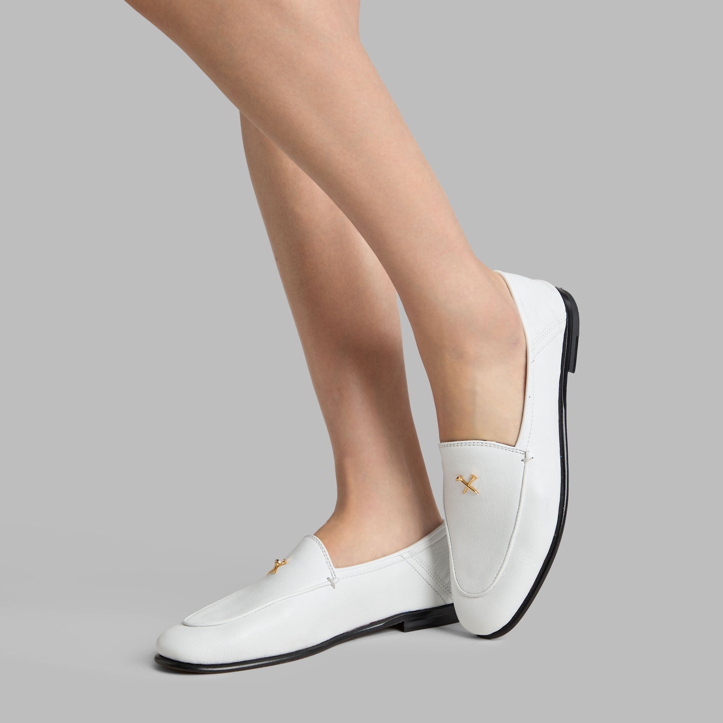G/FORE METAL TEES LEATHER FLEX LOAFER