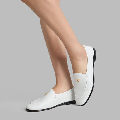 G/FORE METAL TEES LEATHER FLEX LOAFER