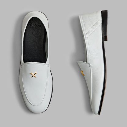 G/FORE METAL TEES LEATHER FLEX LOAFER