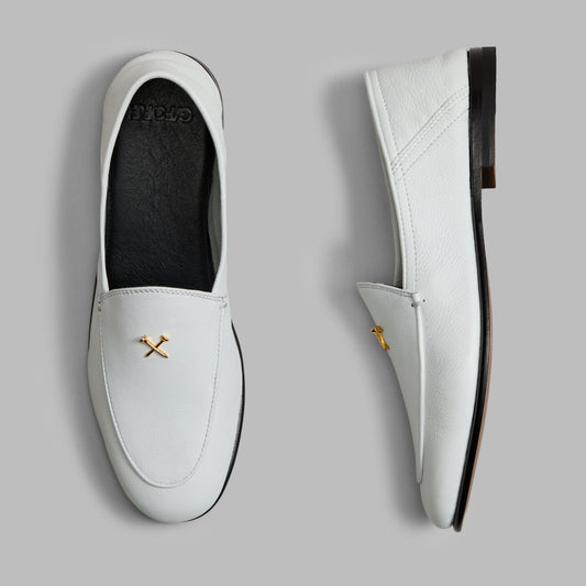 G/FORE METAL TEES LEATHER FLEX LOAFER