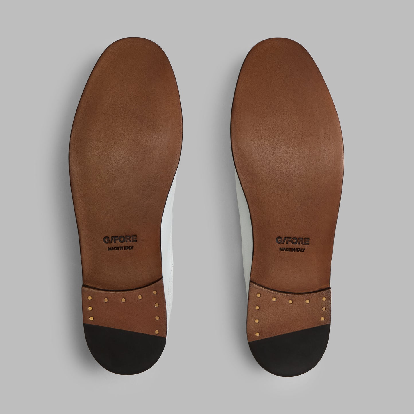 G/FORE METAL TEES LEATHER FLEX LOAFER