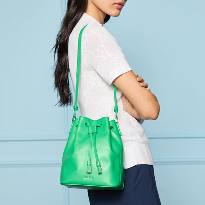 G/FORE LEATHER CART BUCKET BAG