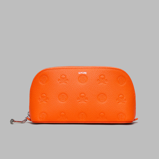 G/FORE EMBOSSED SKULL & TEES COSMETICS CASE