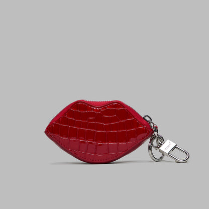 G/FORE LOVE G CROC-EMBOSSED LEATHER COIN PURSE KEYCHAIN