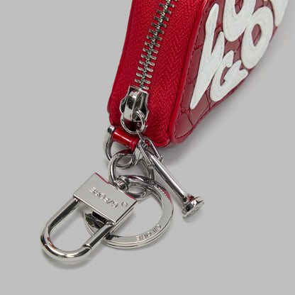 G/FORE LOVE G CROC-EMBOSSED LEATHER COIN PURSE KEYCHAIN