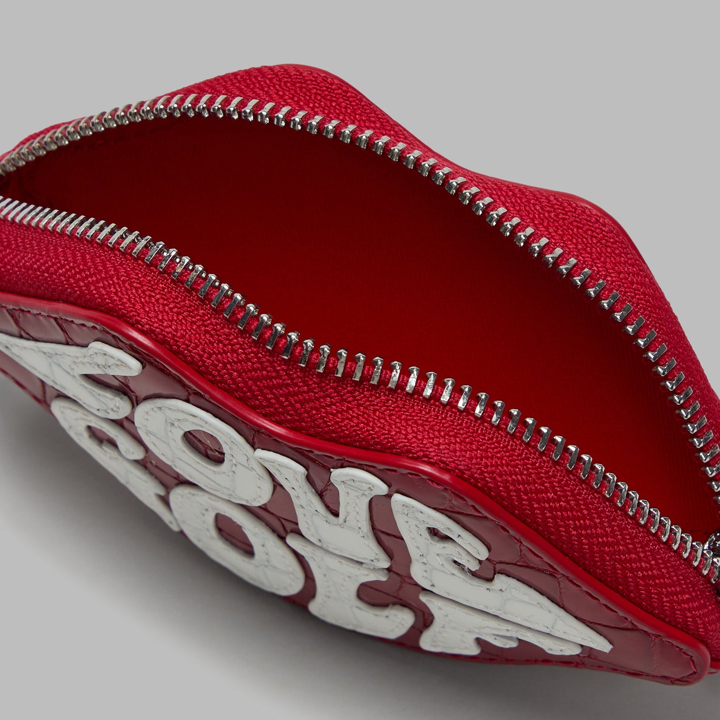 G/FORE LOVE G CROC-EMBOSSED LEATHER COIN PURSE KEYCHAIN