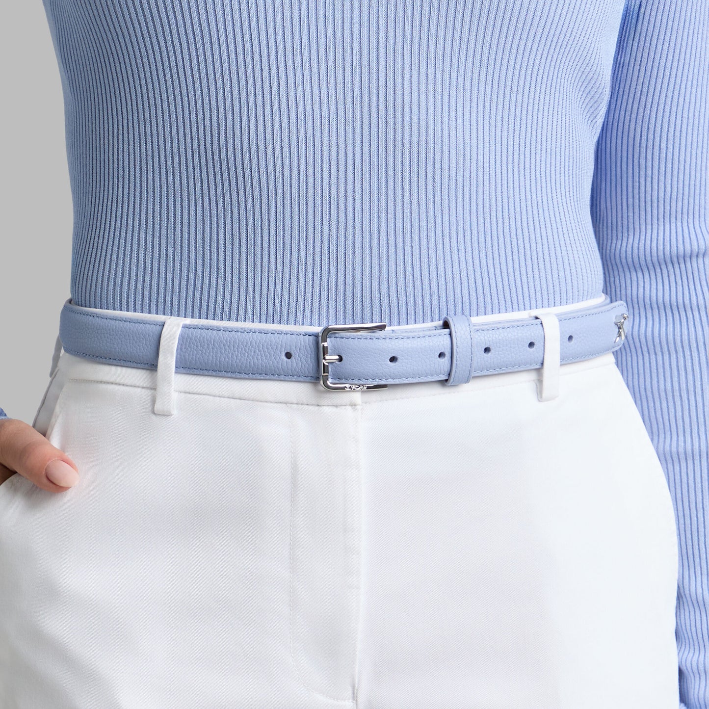 G/FORE METAL TEES LEATHER BELT