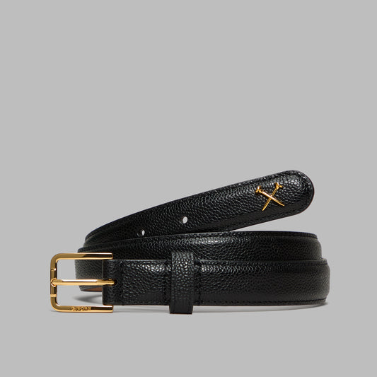 G/FORE METAL TEES PEBBLE LEATHER BELT