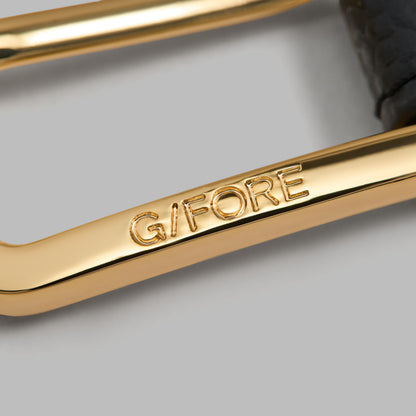 G/FORE METAL TEES PEBBLE LEATHER BELT