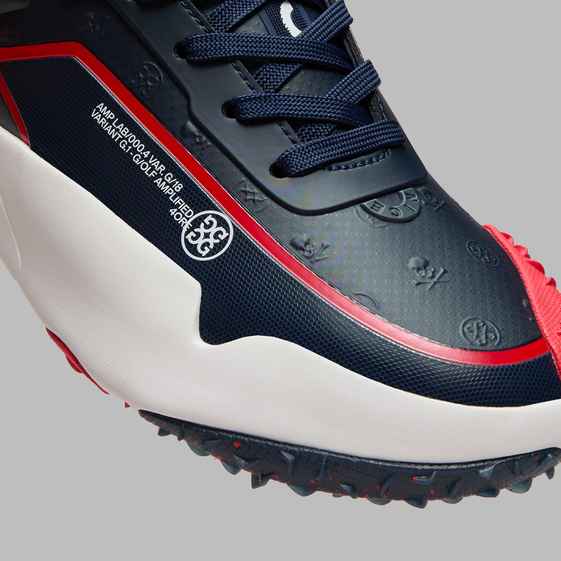 G/FORE G/18 EMBOSSED SKULL & TEES GOLF SHOE