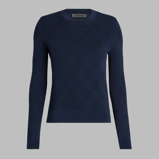 G/FORE POINTELLE G CREWNECK SWEATER